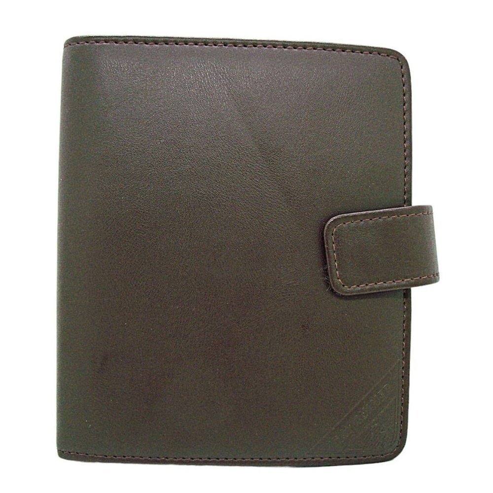 Dayrunner Snap Closure Fact Center Personal Organizer Planner Brown Burgundy